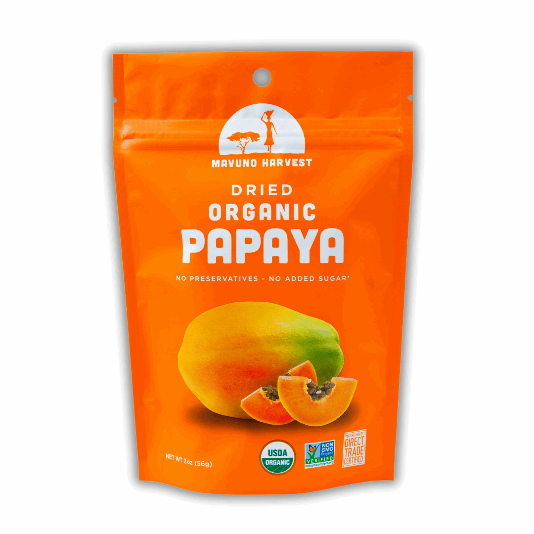 Shop Dried Papaya Fruit Organic, No Sugar Added Mavuno Harvest