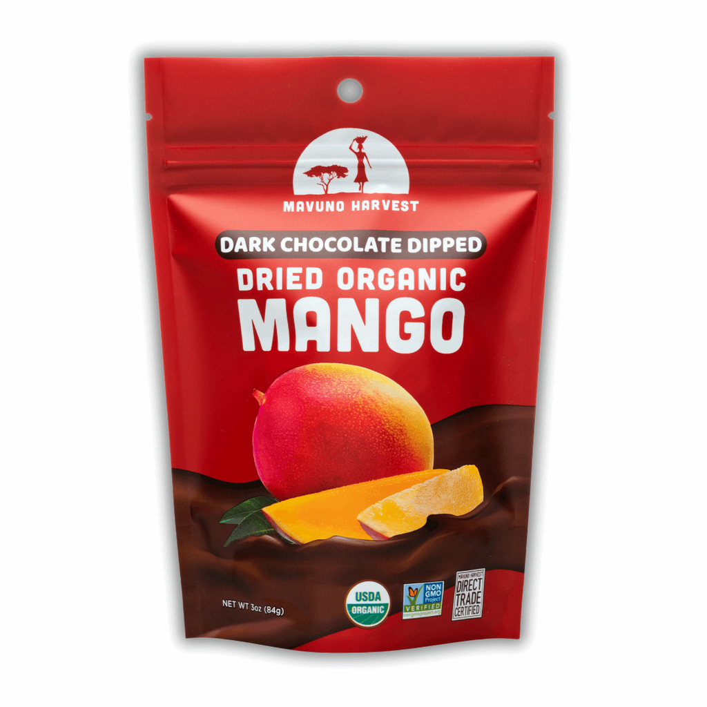 Organic Dried Mango Dipped in Dark Chocolate