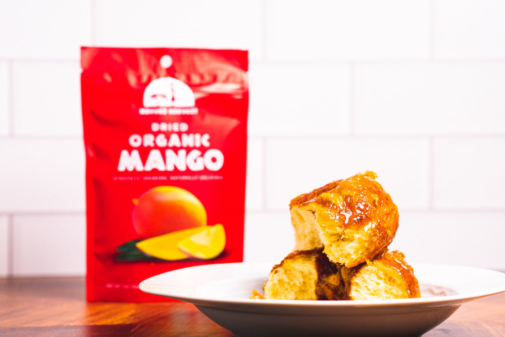 Mango Glazed Brioche Donuts Recipe