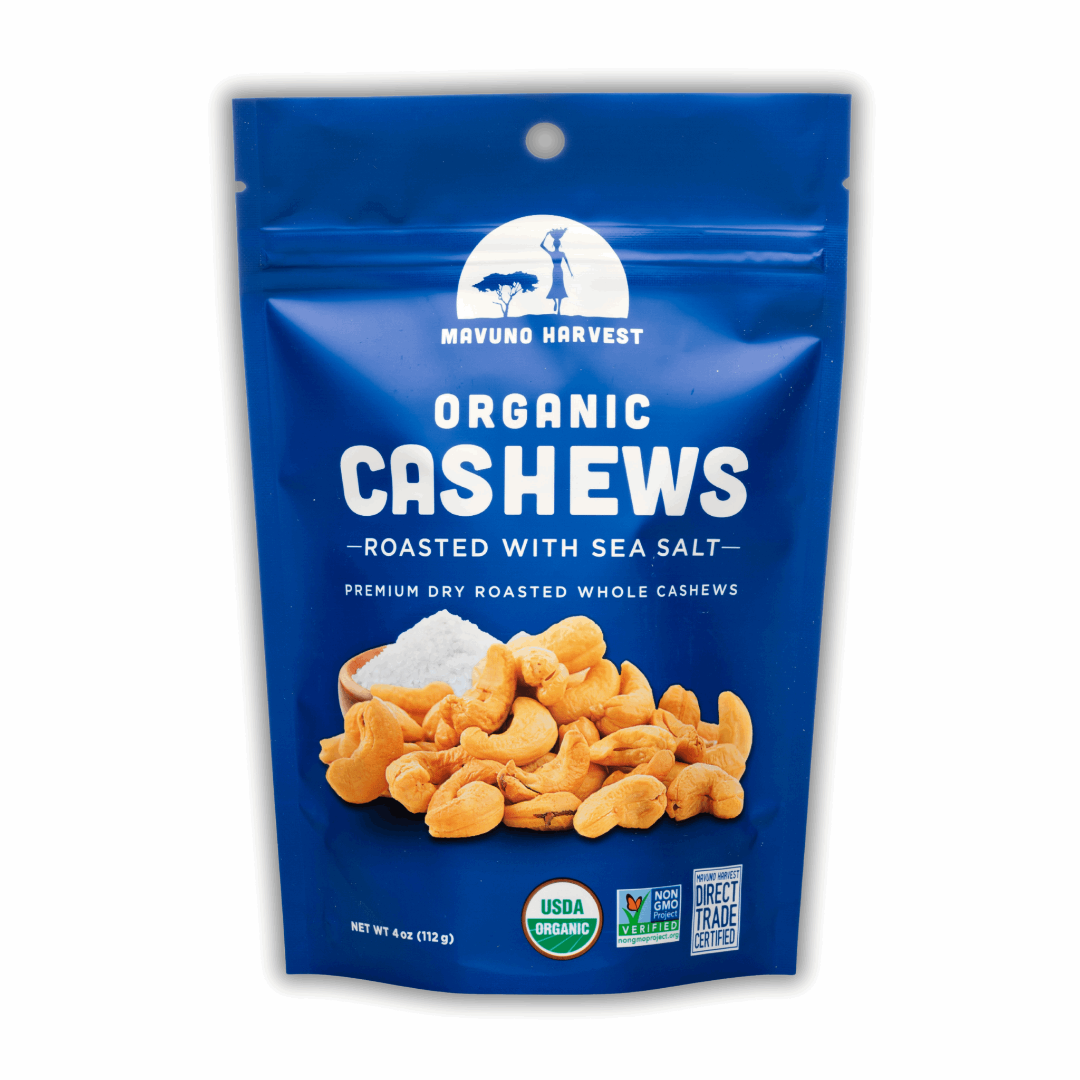 Organic Roasted Cashews with Sea Salt, Direct Trade, Non GMO verified ...